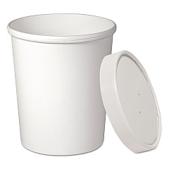 Dart Flexstyle Double Poly Food Combo Pack, 32 oz, White, 25/Pack, 10 Packs/Carton (KHB32A)