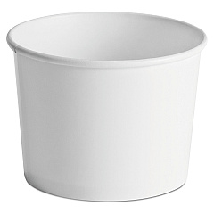 Chinet Paper Food Containers, 64oz, White, 25/Pack, 10 Packs/Carton (60164)