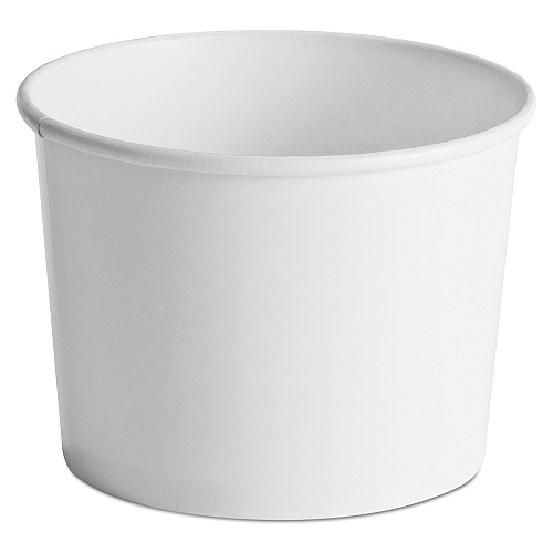 Chinet Paper Food Containers, 64oz, White, 25/Pack, 10 Packs/Carton (60164)