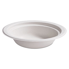 Chinet Paper Pro Round Bowls, 12 oz, Beige, 125/Bag, 8 Bags/Carton (25780)