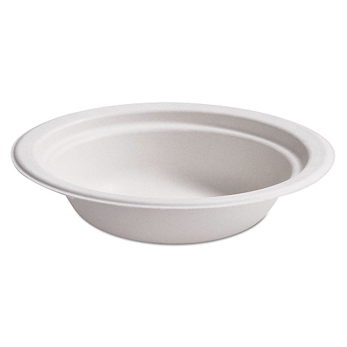 Chinet Paper Pro Round Bowls, 12 oz, Beige, 125/Bag, 8 Bags/Carton (25780)