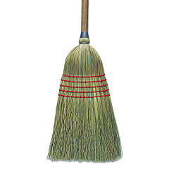 Boardwalk Corn Broom, Corn Bristles, 56" Overall Length, Natural, 6/Carton (BWKBR10003)