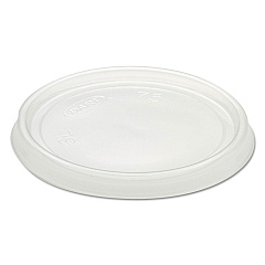 Dart Non-Vented Container Lids, Clear, Plastic, 100/Pack, 10 Packs/Carton (6CLR)
