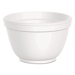 Dart Foam Container, Squat, 6 oz, White, 1,000/Carton (6B12)