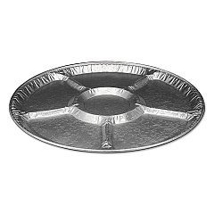 HFA Aluminum Lazy Susan, 6 Compartments, 18" Diameter x 0.94"h, 25/Carton (4018100)