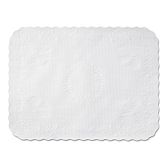 Hoffmaster Scalloped Edge Traymat, Bond Paper, White, 16.63 x 12.75, 1,000/Carton (TC8704471)