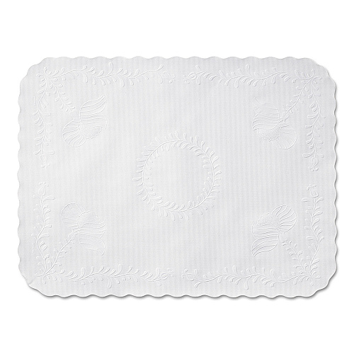 Hoffmaster Scalloped Edge Traymat, Bond Paper, White, 16.63 x 12.75, 1,000/Carton (TC8704471)