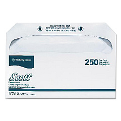 Scott Personal Seats Toilet Seat Covers, 14.5 x 17, White, 250/Pack, 20 Packs/Carton (39000)