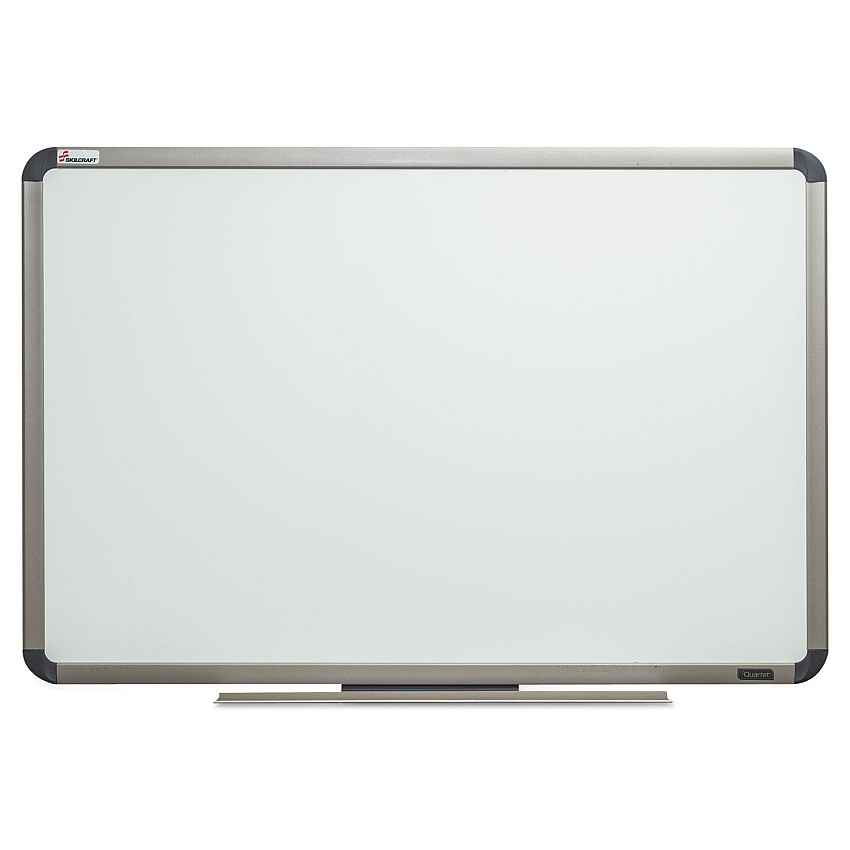 AbilityOne 7110016222129 SKILCRAFT Quartet Total Erase White Board, 72 x 48, Silver