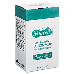 AbilityOne 8520015220831, SKILCRAFT, GOJO Antibacterial Lotion Soap, Unscented, 2,000 mL, 4/Box