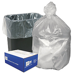 Ultra Plus Can Liners, 10 gal, 8 microns, 24" x 24", Natural, 1,000/Carton (HD24248N)