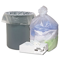 Ultra Plus Can Liners, 33 gal, 11 microns, 33" x 40", Natural, 100/Carton (WHD3339)