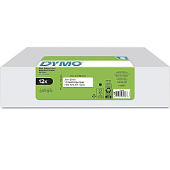 DYMO LW Address Labels, 1.13" x 3.5", White, 350/Roll, 12 Rolls/Pack (2050768)
