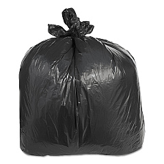 Trinity Plastics Low-Density Can Liners, 60 gal, 2.4 mil, 38" x 58", Black, 100/Carton (ML3858XH)