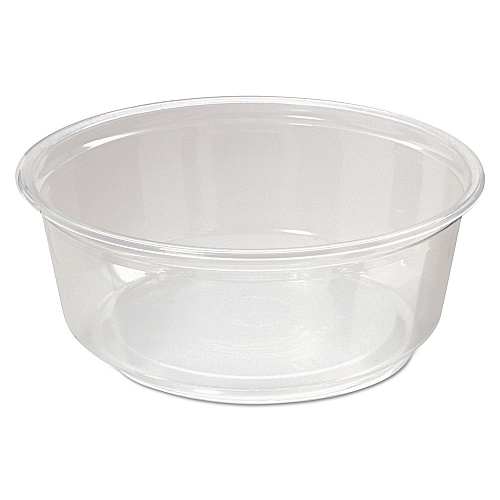 Fabri-Kal Microwavable Deli Containers, 8 oz, 4.6" Diameter x 1.8"h, Clear, 500/Carton (PK8SC)