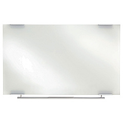 Iceberg Clarity Glass Dry Erase Board with Aluminum Trim, Frameless, 60 x 36 (31150)
