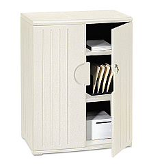 Iceberg Rough n Ready Storage Cabinet, Two-Shelf, 36 x 22 x 46, Platinum (92563)