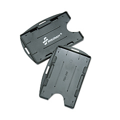 AbilityOne 8455016258998 SKILCRAFT Dual-Sided ID Holders, Black, 24/Box
