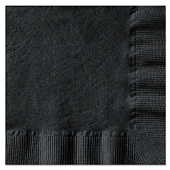 Hoffmaster Beverage Napkins, 1-Ply, 10 x 10, Black, 1000/Carton (020212)