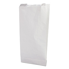 Bagcraft Grease-Resistant Single-Serve Bags, 6" x 6.5", White, 2,000/Carton (300405)