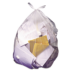 Heritage High-Density Waste Can Liners, 56 gal, 22 microns, 43" x 48", Natural, 150/Carton (Z8648UNR01)