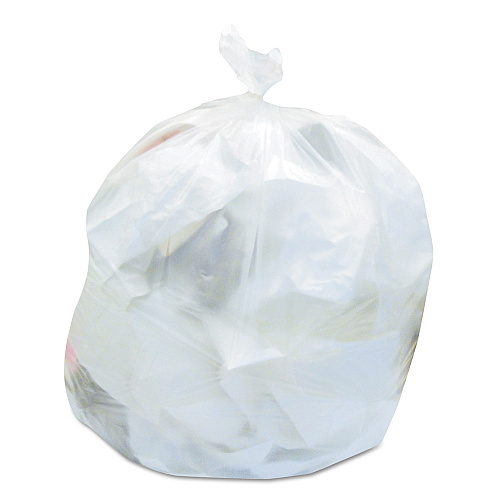 Heritage High-Density Waste Can Liners, 30 gal, 8 microns, 30" x 37", Natural, 500/Carton (Z6037LNR01)