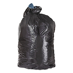 Trinity Plastics Low-Density Can Liners, 45 gal, 23" x 46", Black, 100/Carton (ML4046H)