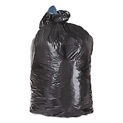 Trinity Plastics Low-Density Can Liners, 33 gal, 1.6 mil, 23" x 39", Black, 100/Carton (ML3339X)