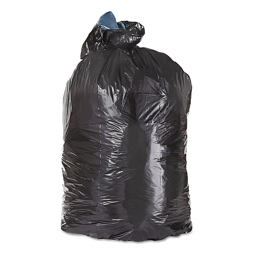 Trinity Plastics Low-Density Can Liners, 33 gal, 1.6 mil, 23" x 39", Black, 100/Carton (ML3339X)