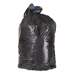 Trinity Plastics Low-Density Can Liners, 10 gal, 1 mil, 24" x 23", Black, 500/Carton (ML2423)