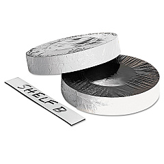 ZEUS Dry Erase Magnetic Label Tape, White,1" x 50 ft. (66151)