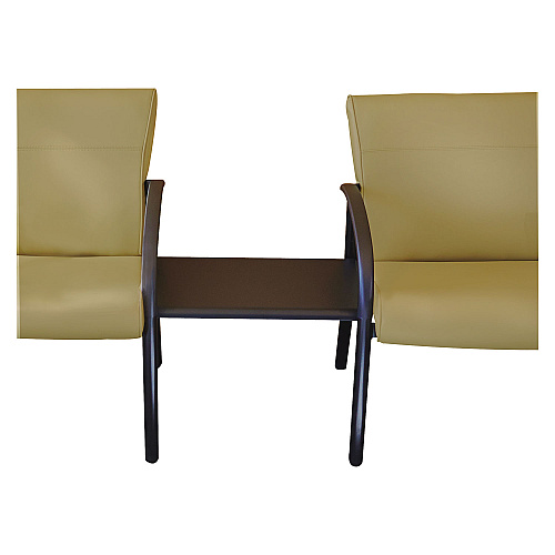 La-Z-Boy Contract Gratzi Reception Series Ganging Table, 23w x 16.5d x 16.5h, Black (93286)