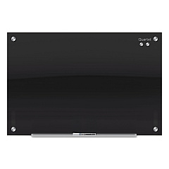 Quartet Infinity Black Glass Magnetic Marker Board, 48 x 36 (G4836B)