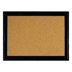 Quartet Cork Bulletin Board with Black Frame, 17 x 11 (79279)