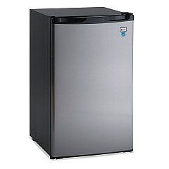 Avanti 4.4 CF Refrigerator, 19 1/2"W x 22"D x 33"H, Black/Stainless Steel (RM4436SS)