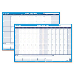 AT-A-GLANCE 30/60-Day Undated Horizontal Erasable Wall Planner, 36 x 24, White/Blue Sheets, Undated (PM23328)