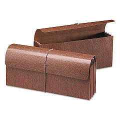 Smead Classic Expanding Wallets, 3.5" Expansion, 1 Section, Elastic Cord Closure, Check Size, Redrope (71350)