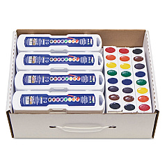 Prang Professional Watercolor Master Pack: 24 Eight-Color Palette Sets and 12 Eight-Color Refill Strips, Assorted Colors (08020)