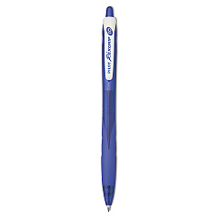 Pilot RexGrip BeGreen Ballpoint Pen, Retractable, Medium 1 mm, Blue Ink, Blue Barrel, Dozen (32371)