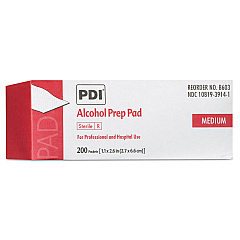 Sani Professional PDI Alcohol Prep Pads, 200/Box (B60307)