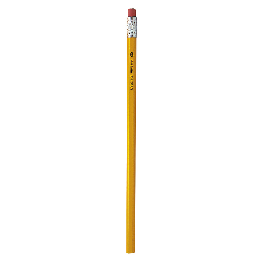 Universal #2 Woodcase Pencil, HB (#2), Black Lead, Yellow Barrel, 144/Box (UNV55144)