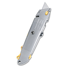 Stanley Quick-Change Utility Knife with Retractable Blade and Twine Cutter, Gray (10499)