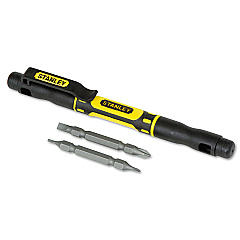 Stanley 4 in-1 Pocket Screwdriver, Black/Yellow (66344)