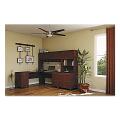 Bush Enterprise Collection L-Desk Surface, 70.13" x 70.13" x 29.75", Harvest Cherry, (Box 2 of 2) (2910CSA203)