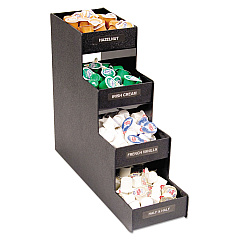 Vertiflex Commercial Grade Narrow Condiment Organizer, 6w x 19d x 15 7/8h, Black (VFC1916RC)