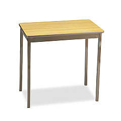 Barricks Utility Table, Rectangular, 30w x 18d x 30h, Oak/Brown (UT183030LQ)