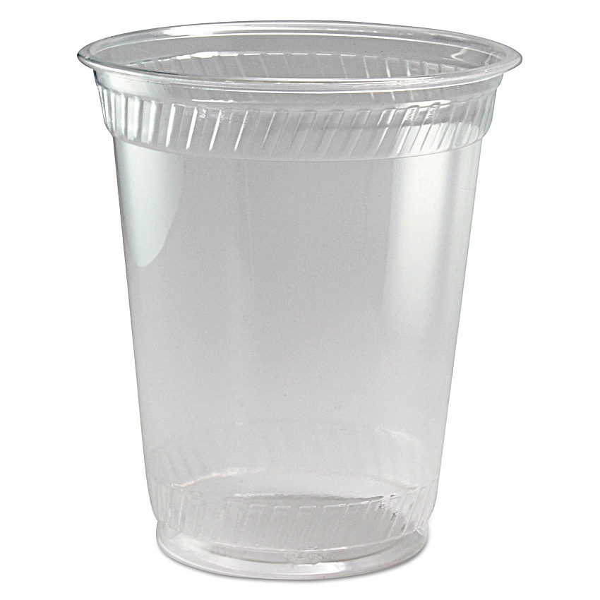 Fabri-Kal Greenware Cold Drink Cups, 12 oz to 14 oz, Clear, Squat, 1,000/Carton (GC12S)