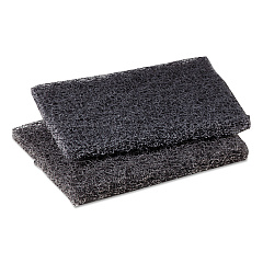 Scotch-Brite PROFESSIONAL Griddle Polishing Pad, 4 x 5.25, Gray, 60/Carton (19970)