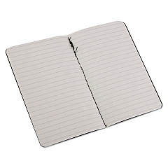 Moleskine Cahier Journal, 1-Subject, Narrow Rule, Black Cover, (64) 5.5 x 3.5 Sheets, 3/Pack (QP311)
