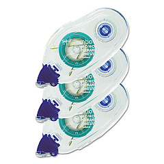 Tombow Mono Permanent Adhesive Refill, 0.33" x 39.33 ft, Dries White, 3/Pack (62207)